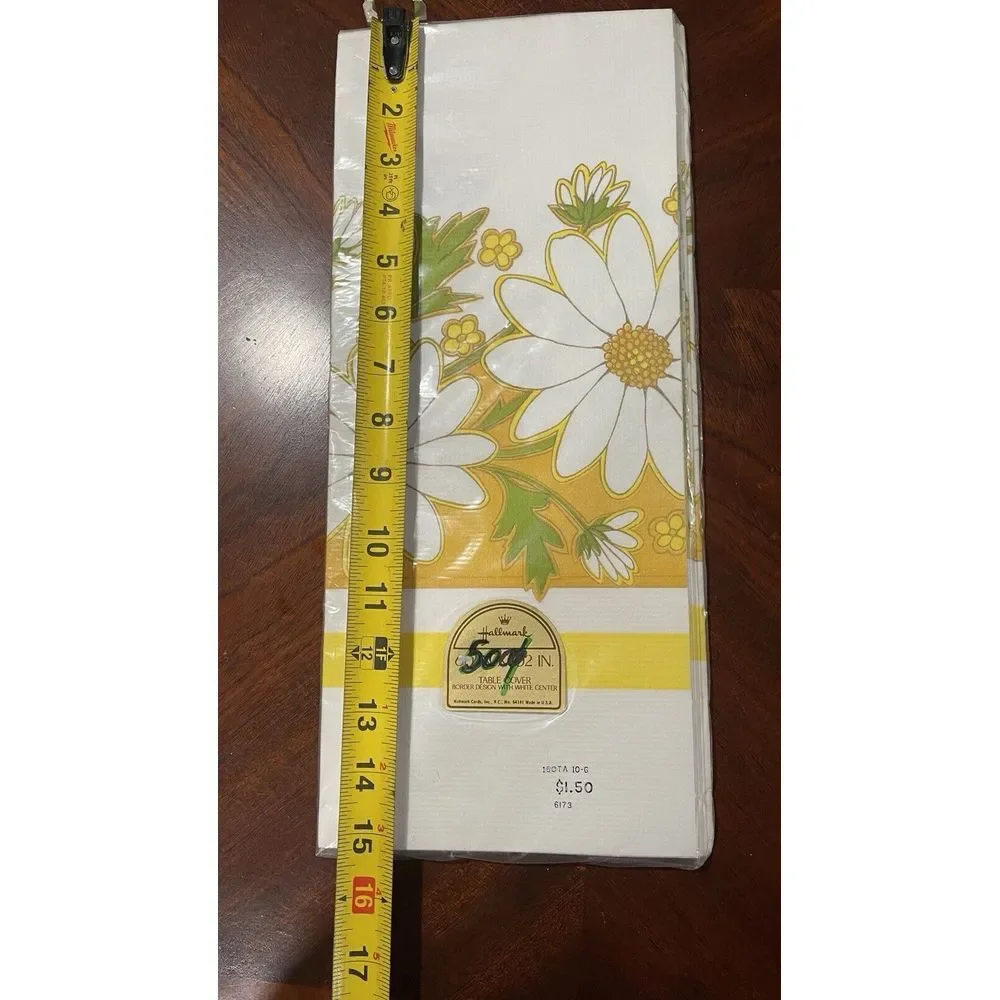Vtg Hallmark PAPER TABLECLOTH 60